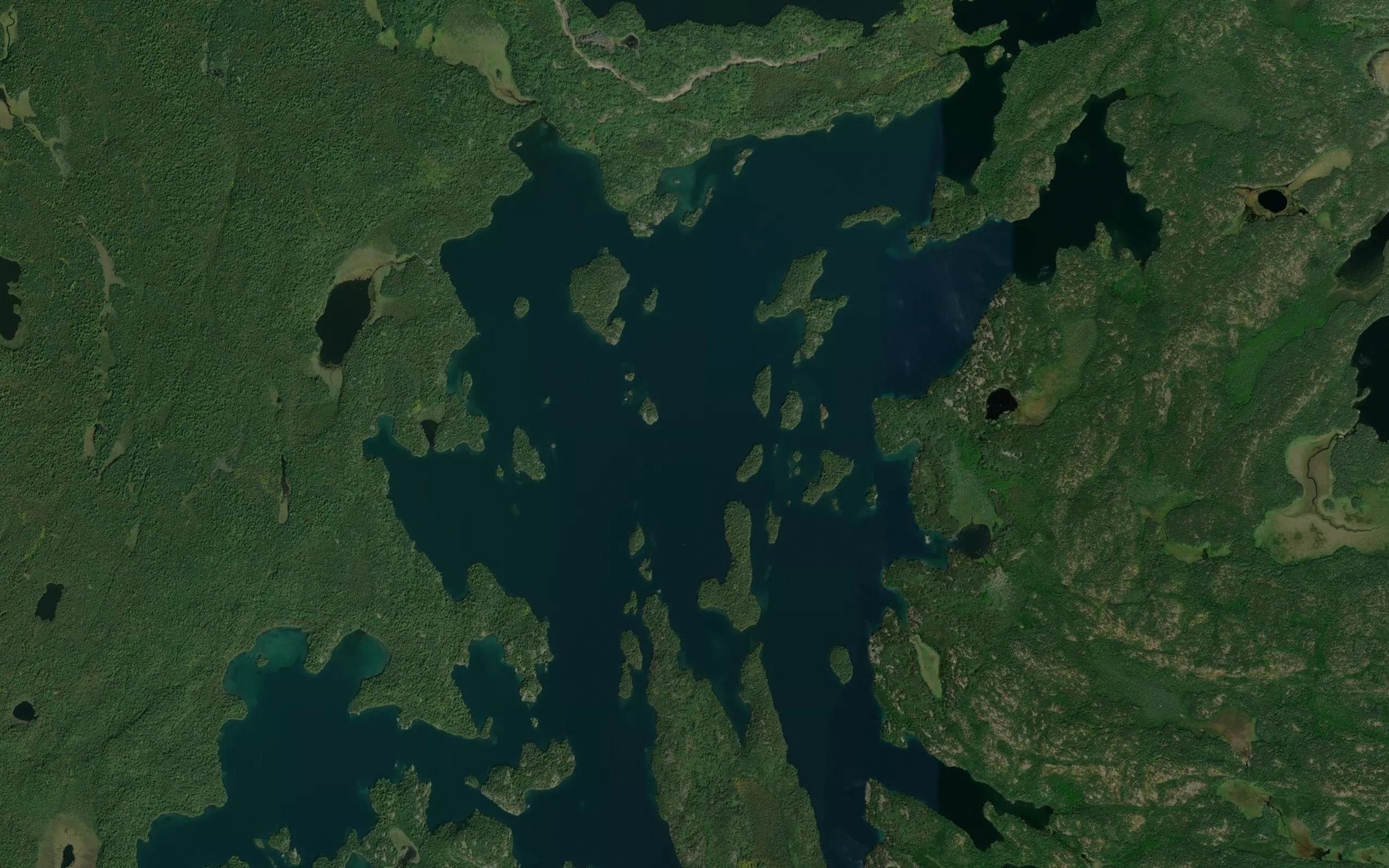 Satellite map of the Emm Bay