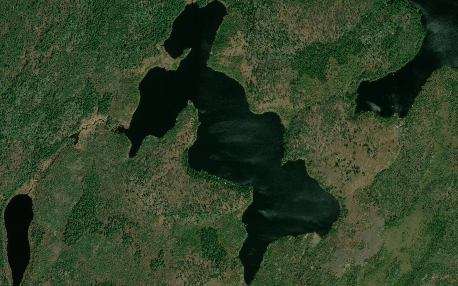 Satellite map of the Galbraith Lake