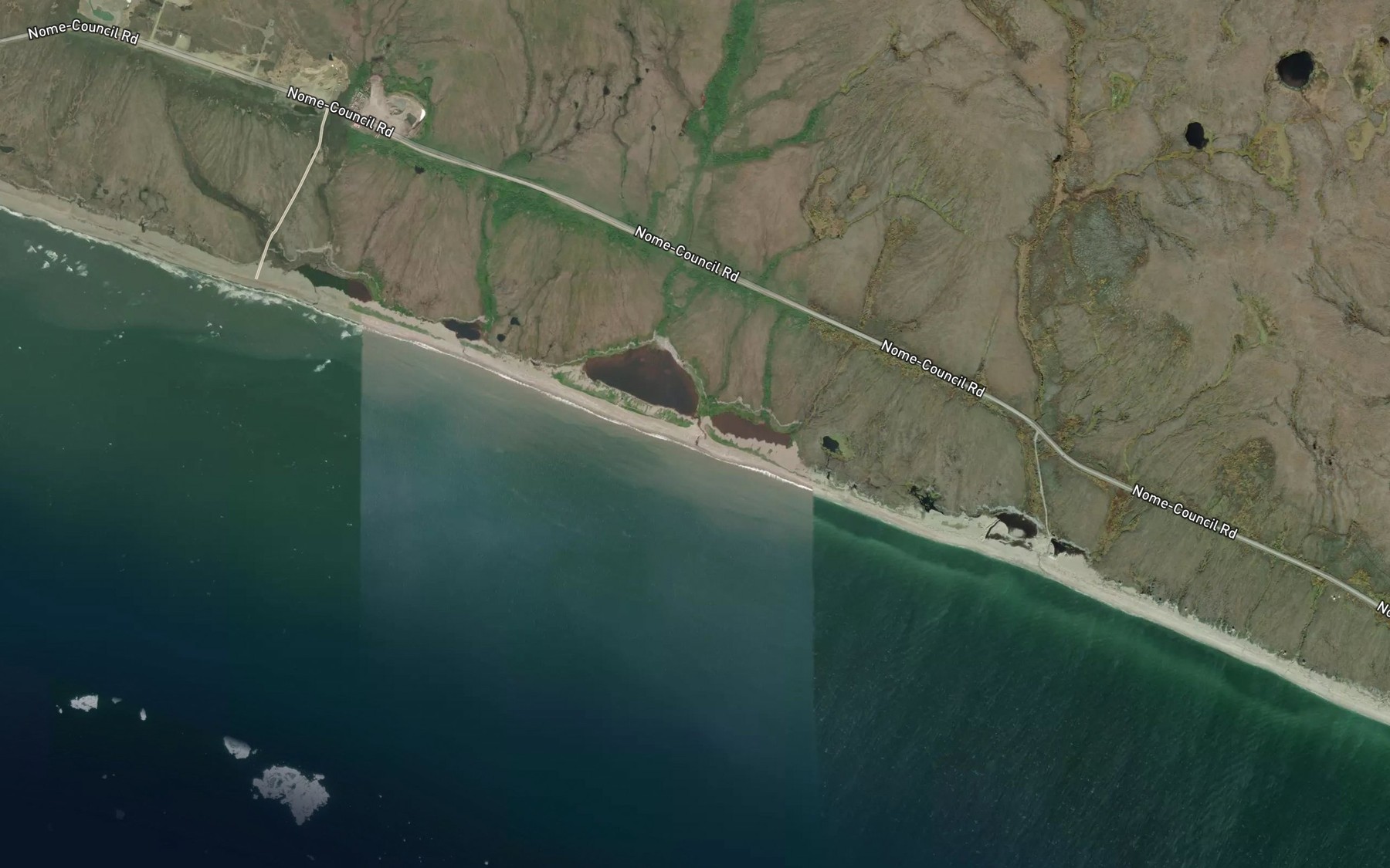 Satellite map of the Cunningham Creek