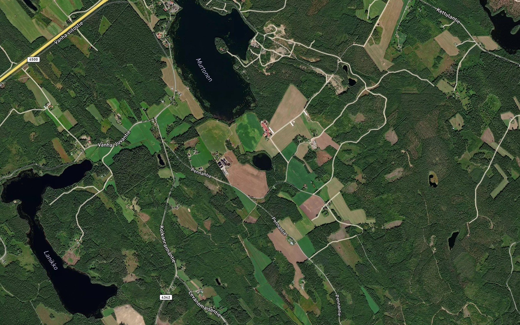 Satellite map of the Haukilampi