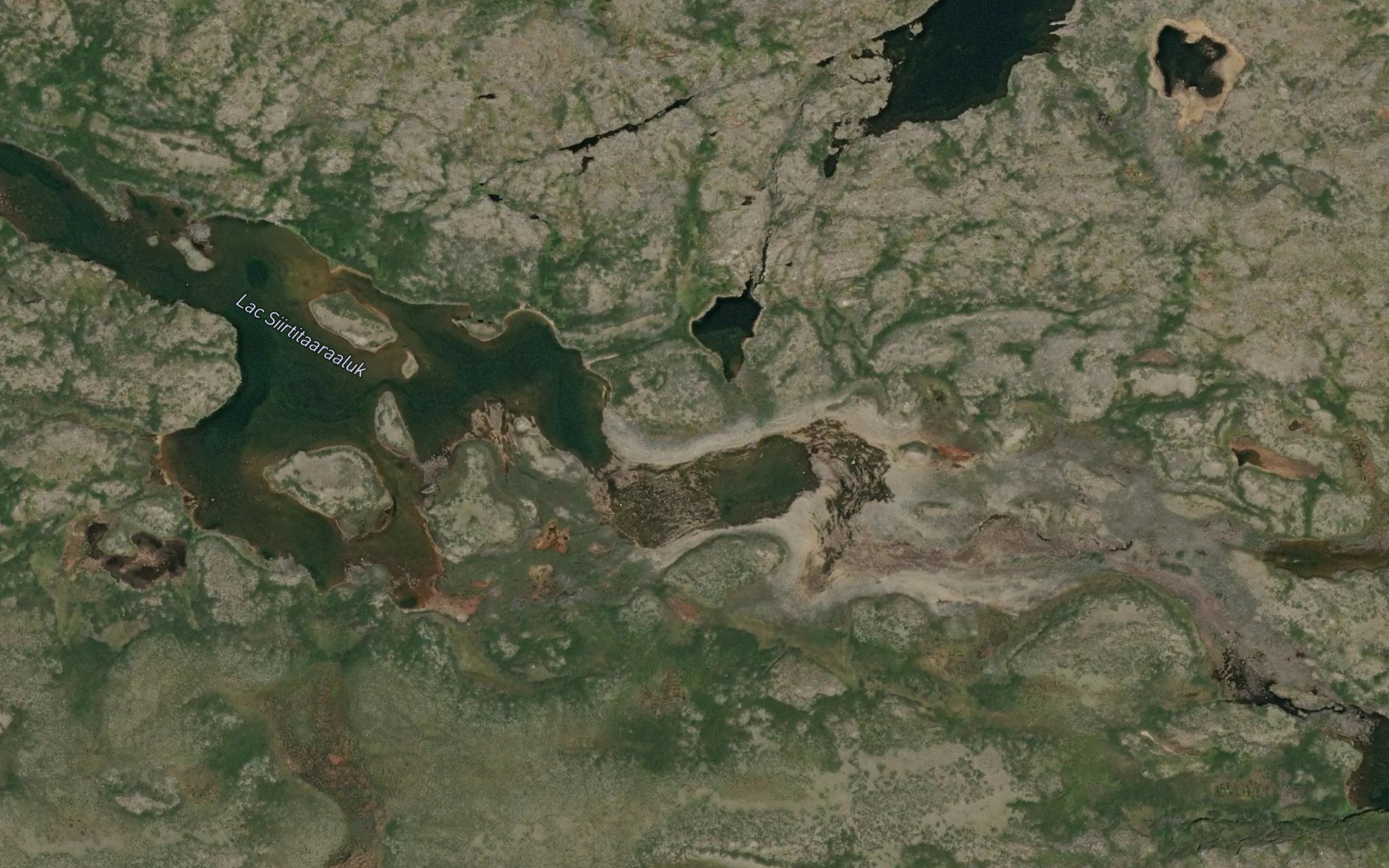 Satellite map of the Lac Siirtitaaraaluk
