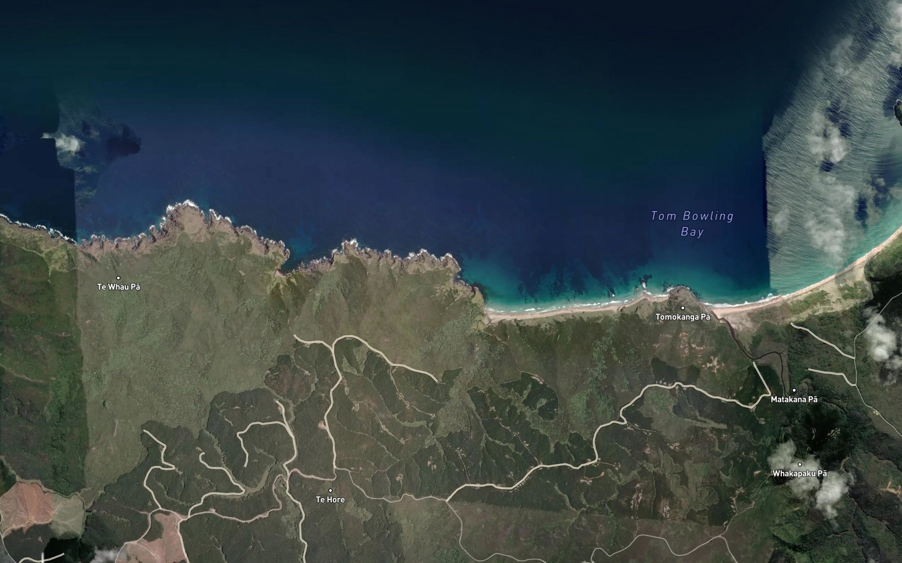 Satellite map of the Ngatoru Stream