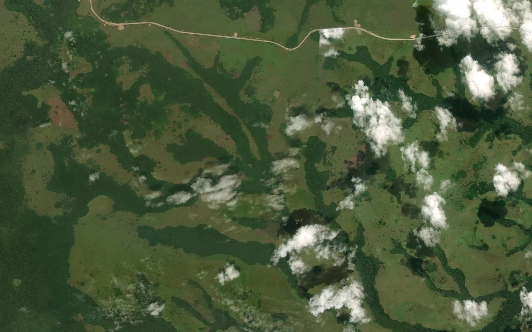 Satellite map of the Ekema