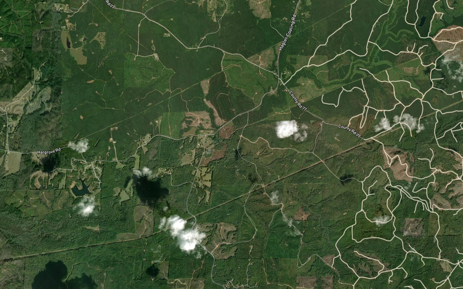 Satellite map of the Smith Branch