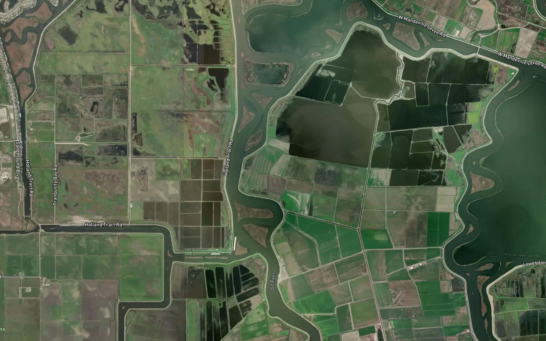 Satellite map of the Holman Slough (historical)