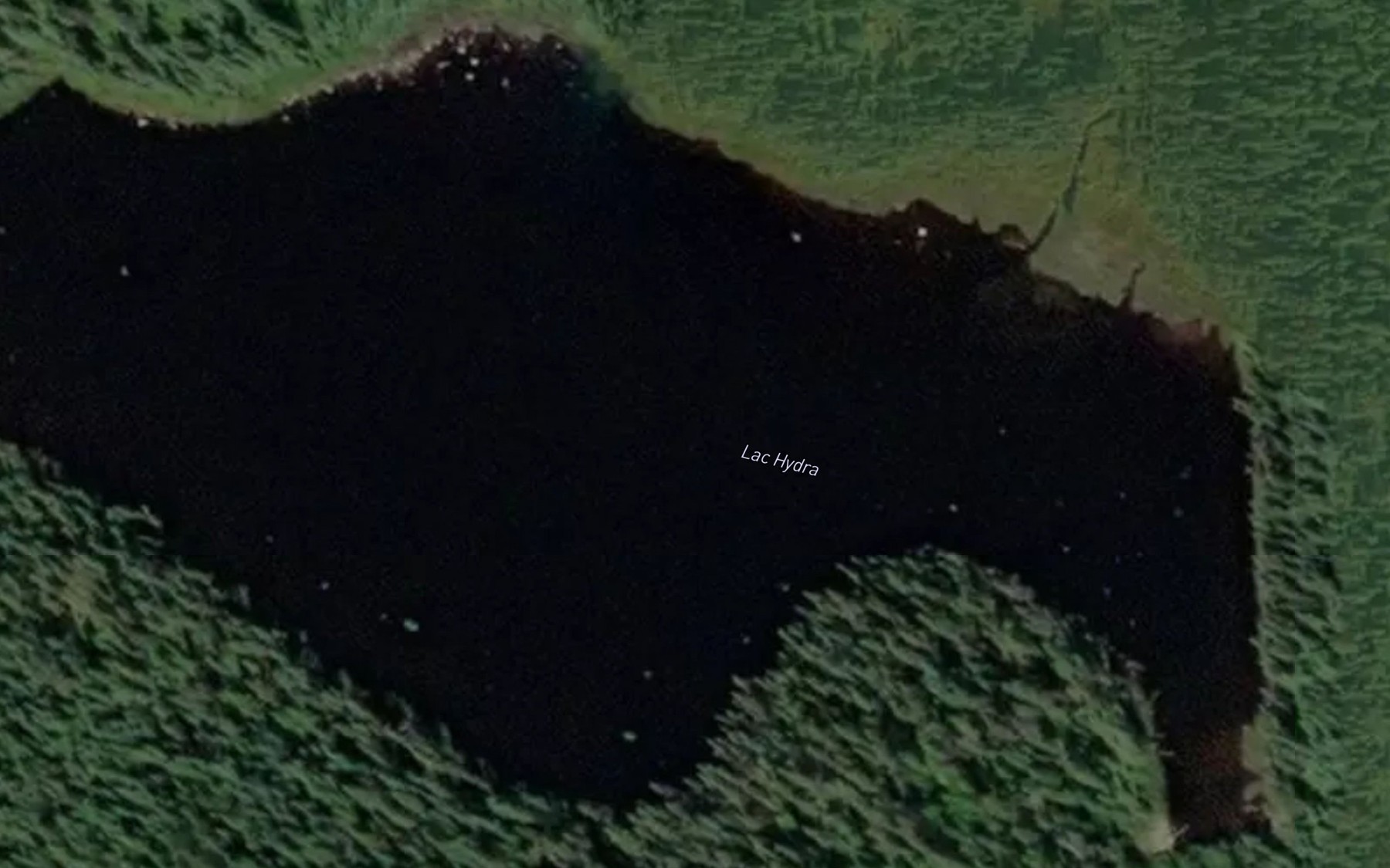Satellite map of the Lac Hydra