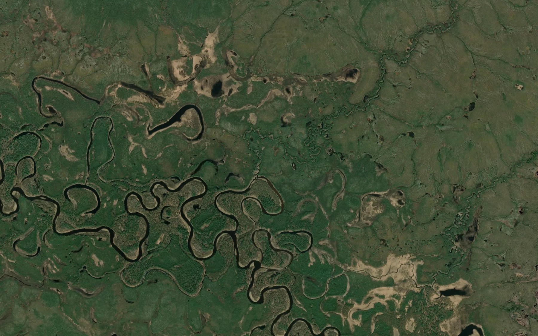 Satellite map of the Wilson Creek
