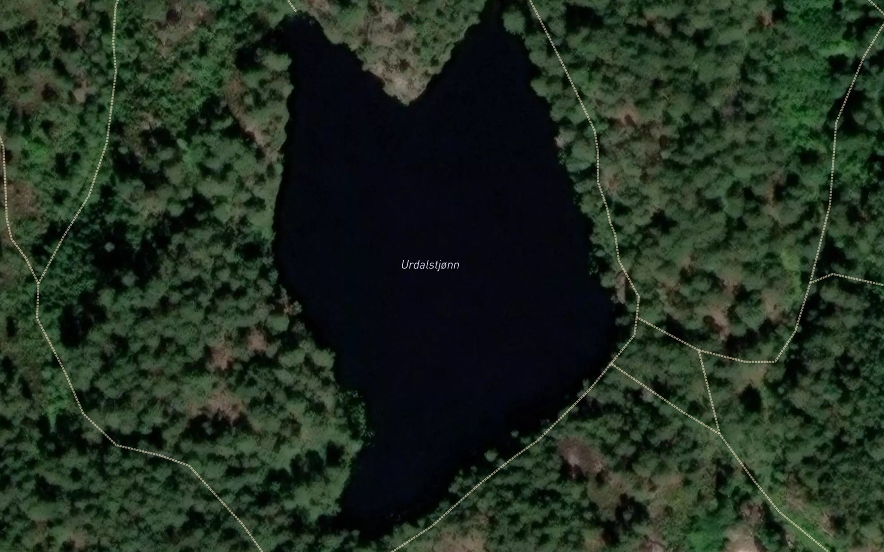 Satellite map of the Urdalstjonn