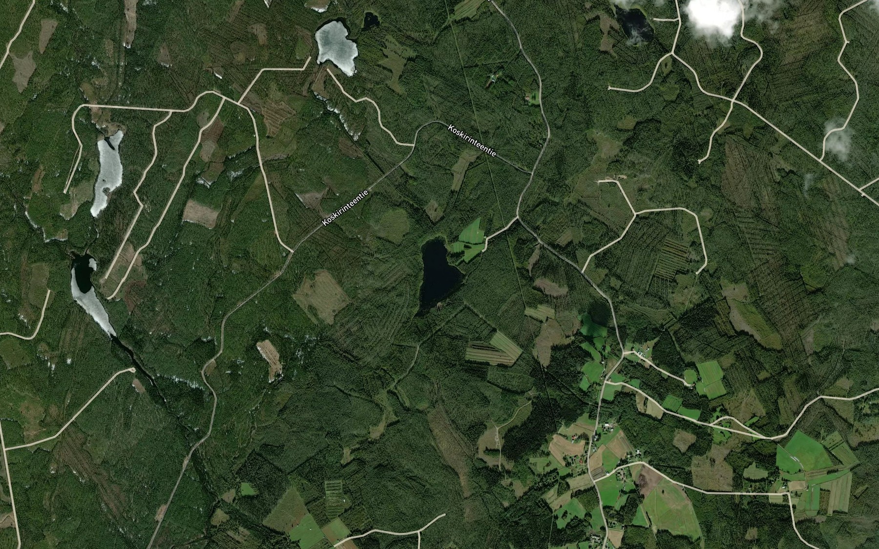 Satellite map of the Mustalampi