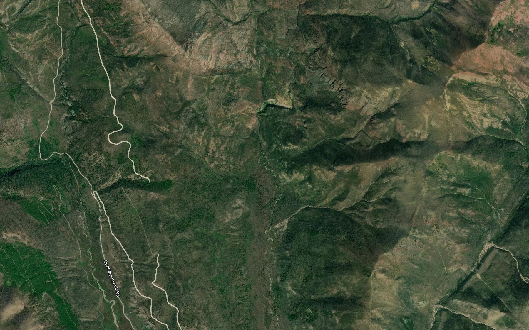 Satellite map of the Yellowjacket Creek