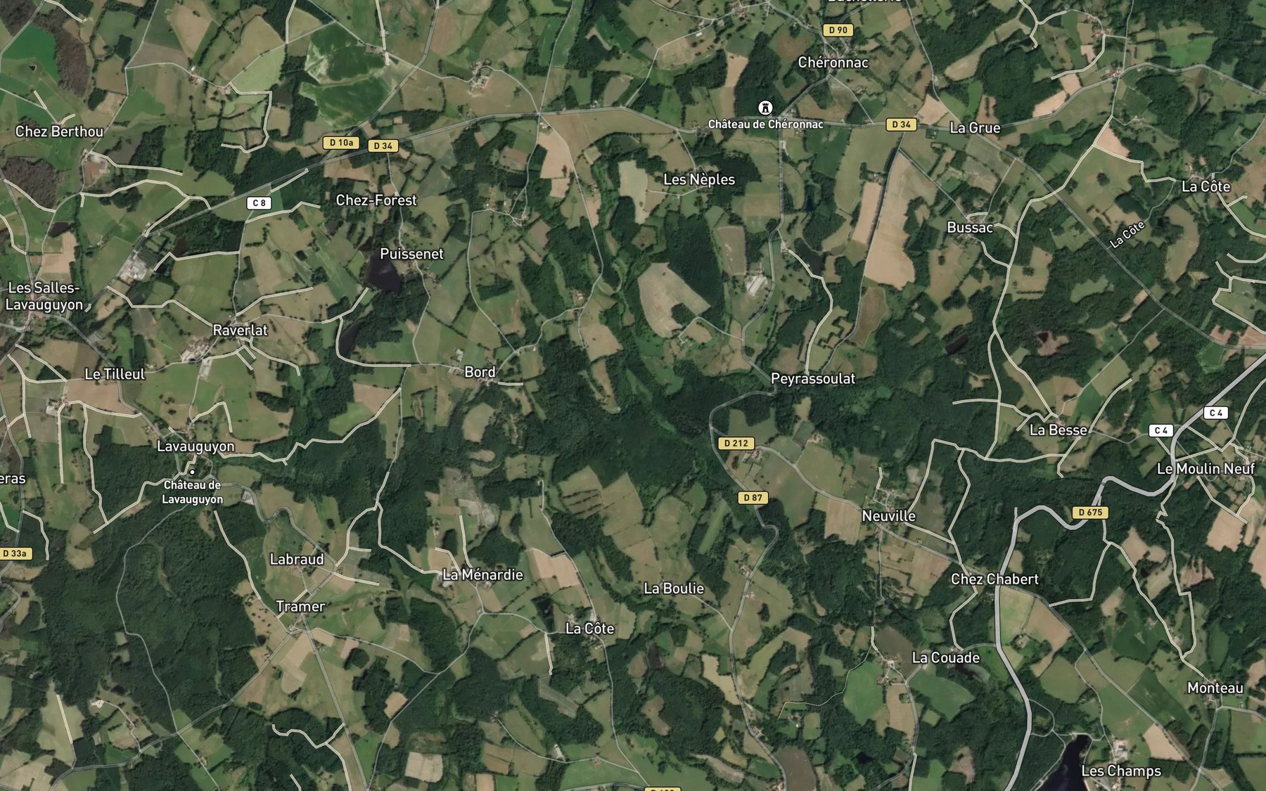 Satellite map of the Colle
