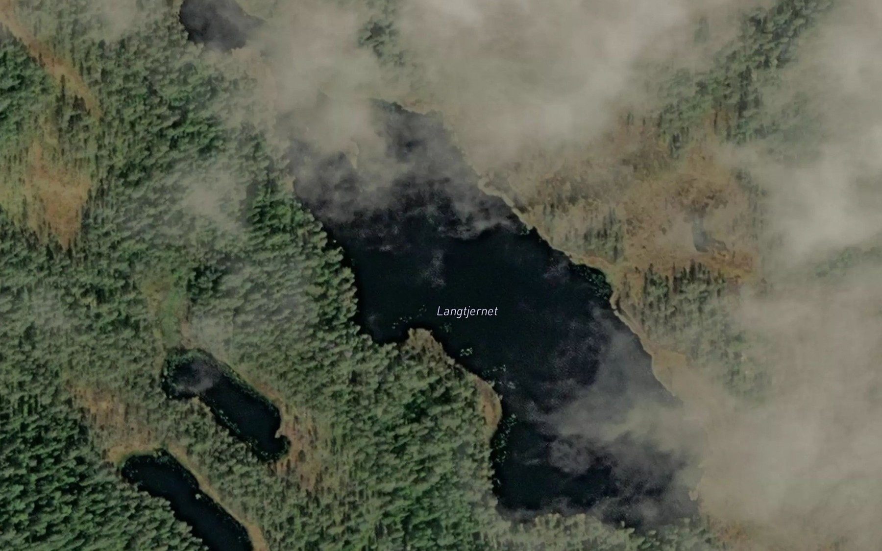 Satellite map of the Langtjernet