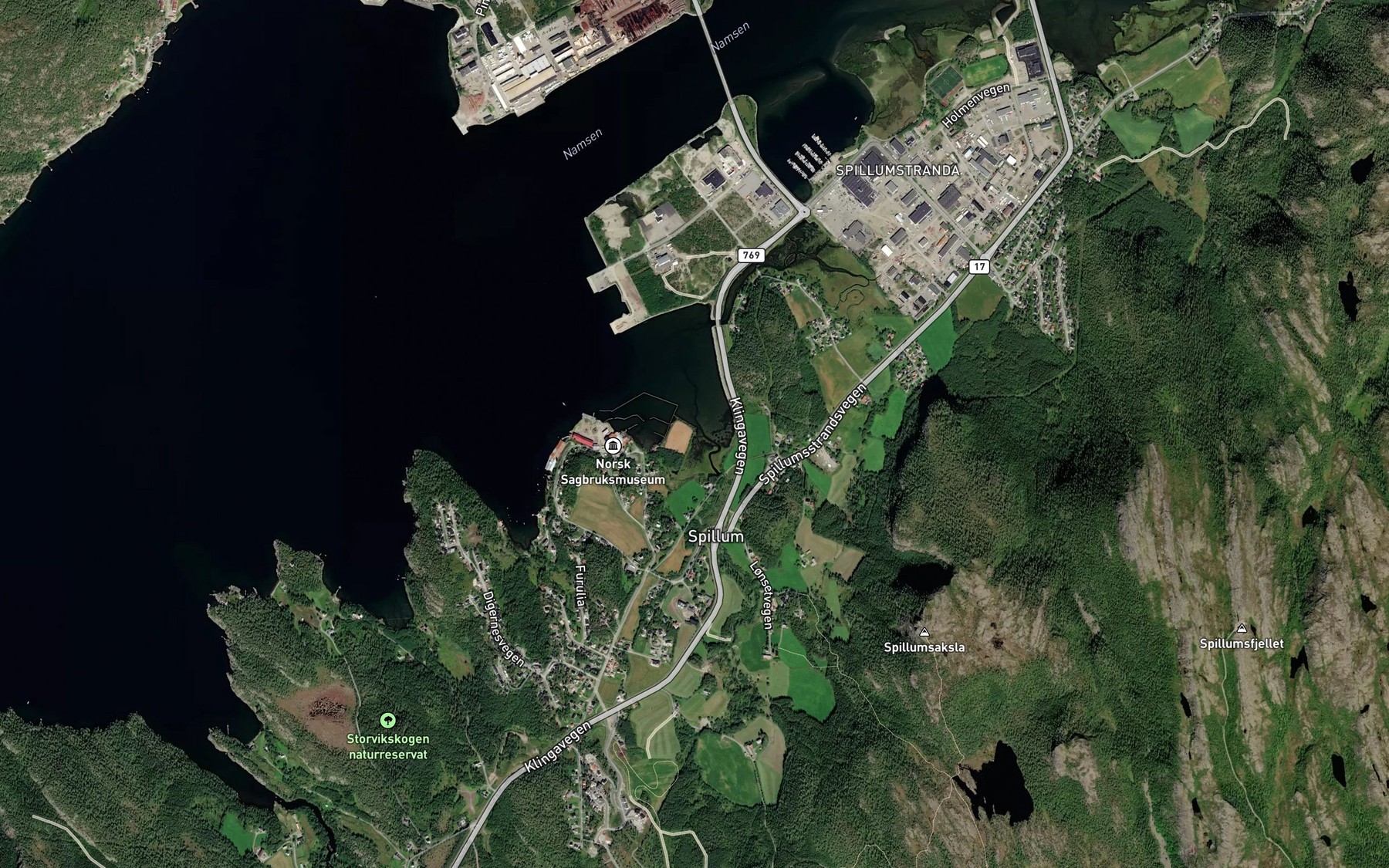 Satellite map of the Holland