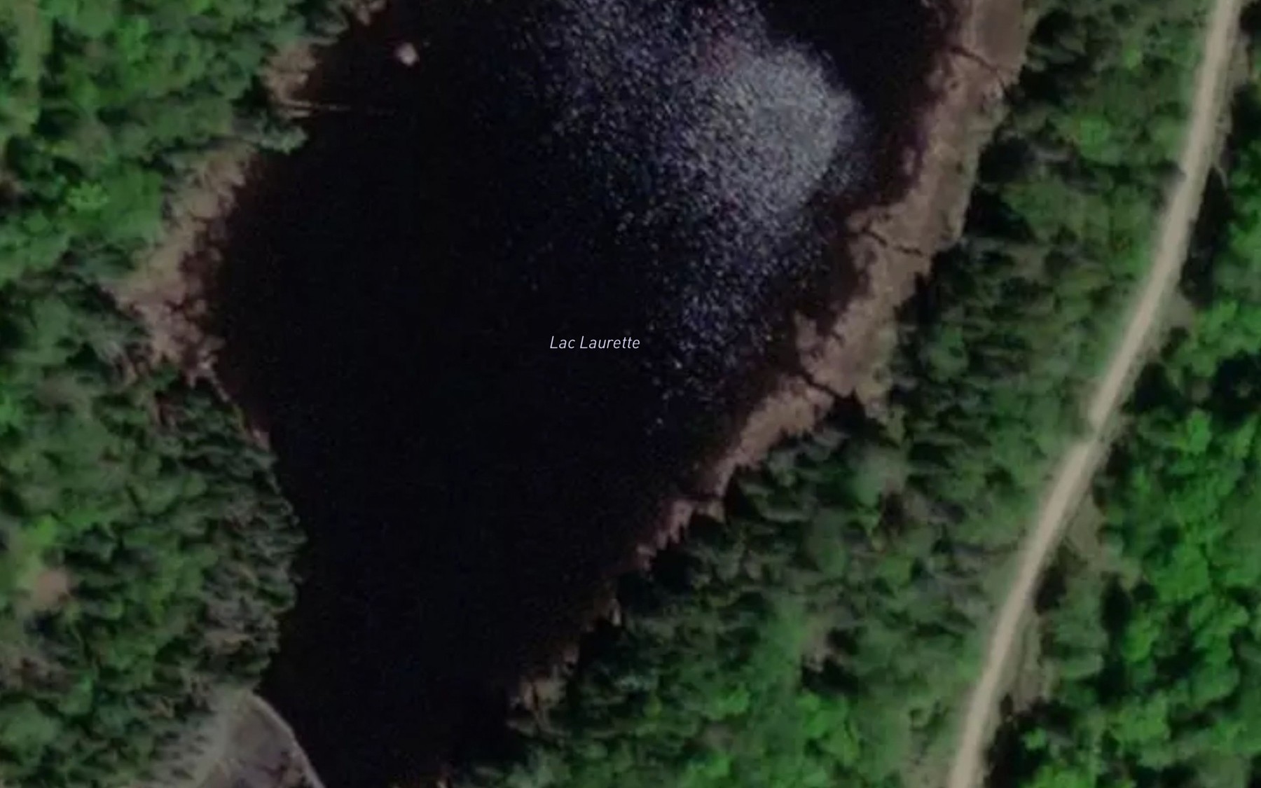 Satellite map of the Lac Laurette