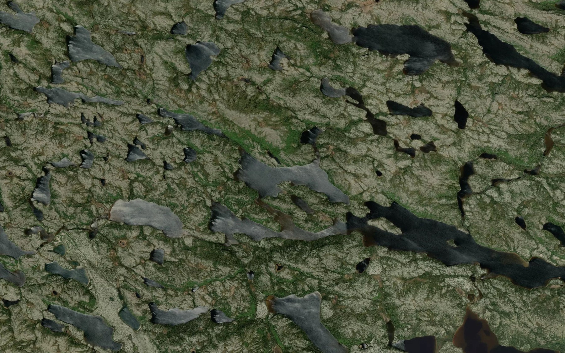 Satellite map of the Lac Awipapuschiwasinanuch