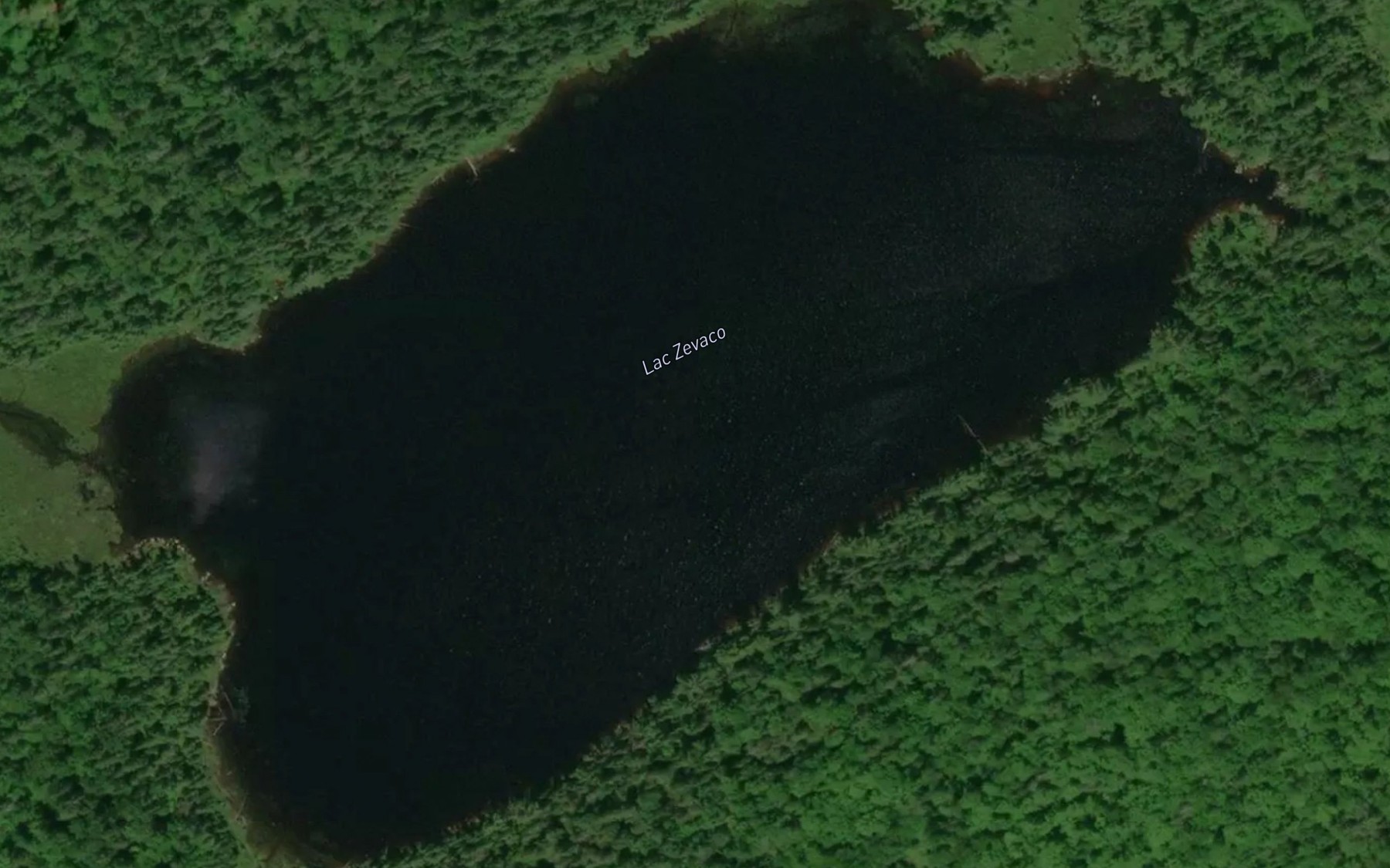 Satellite map of the Lac Zevaco