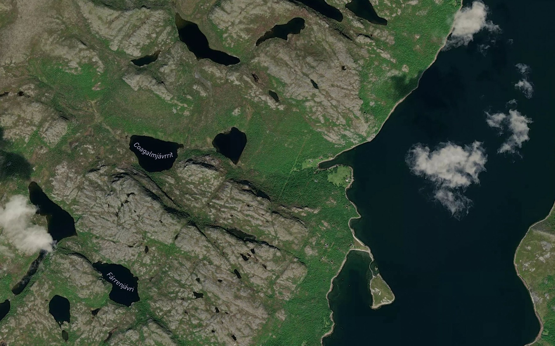 Satellite map of the Valbekken