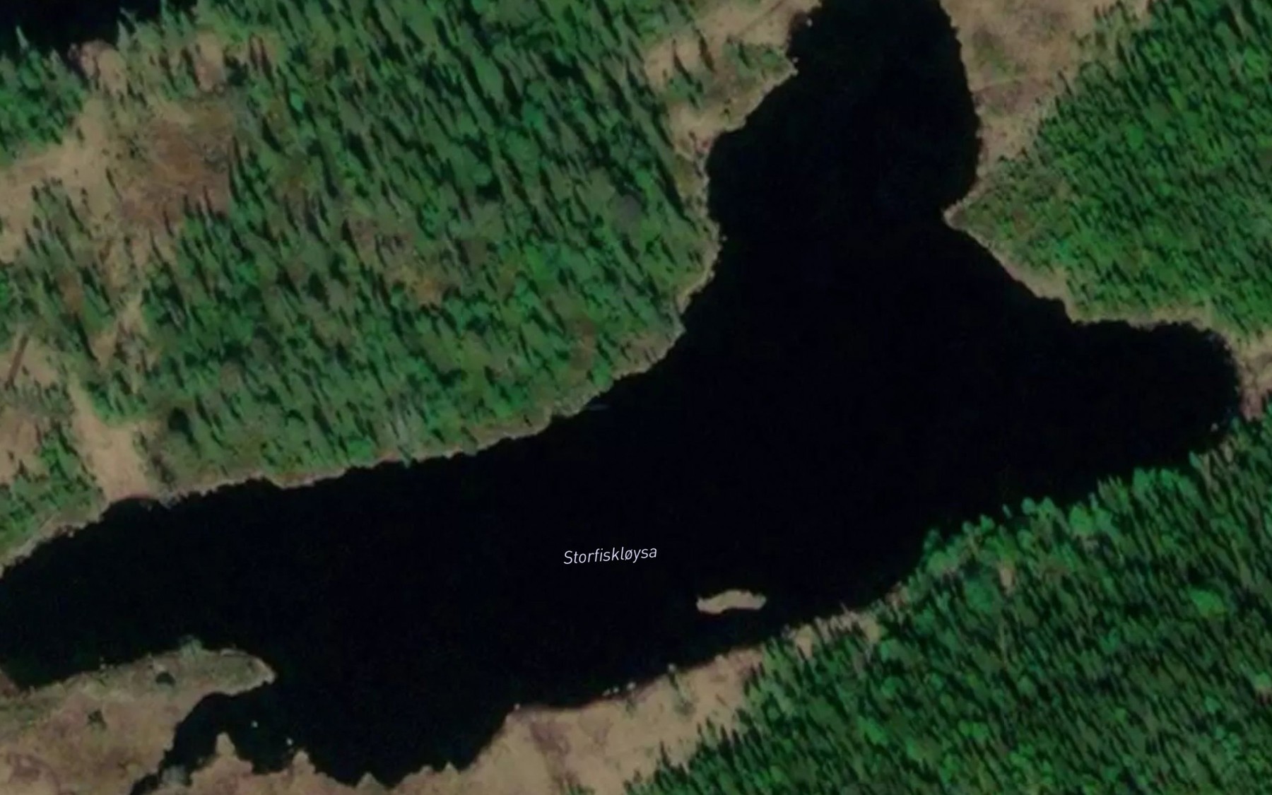 Satellite map of the Fiskloystjornin