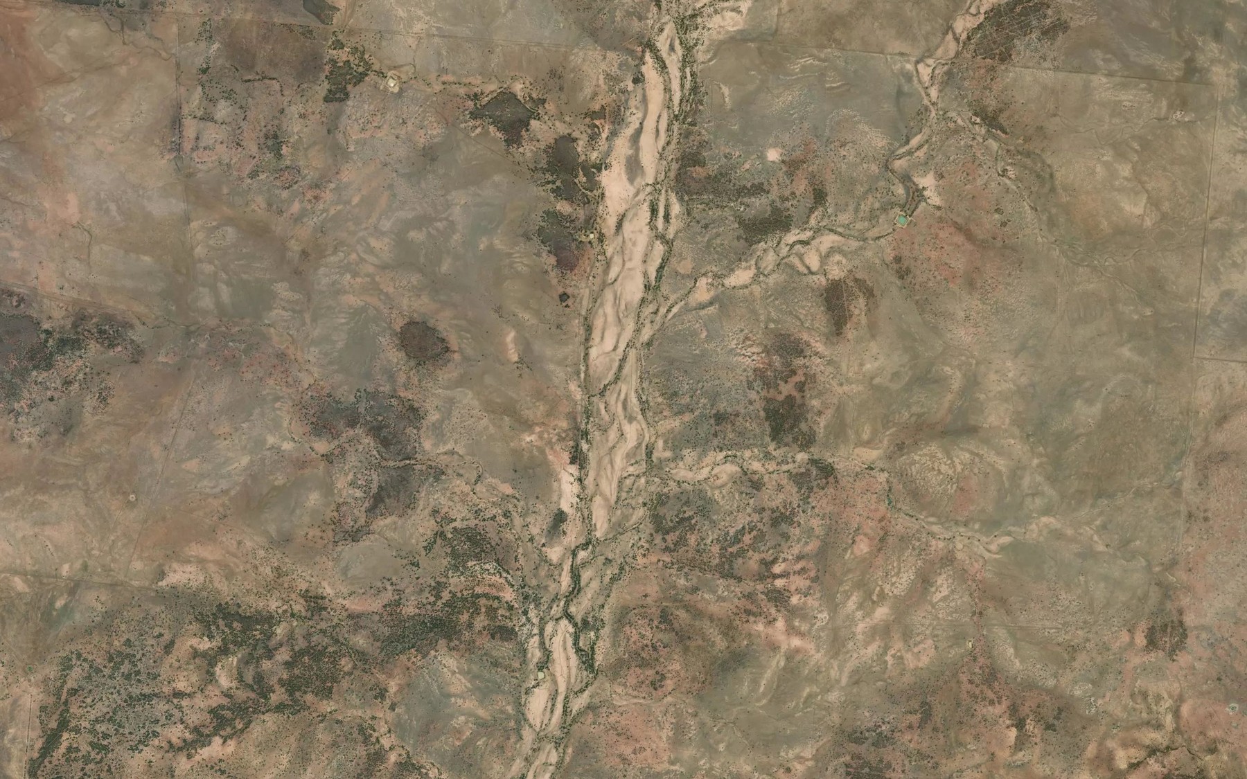 Satellite map of the One Mile Creek
