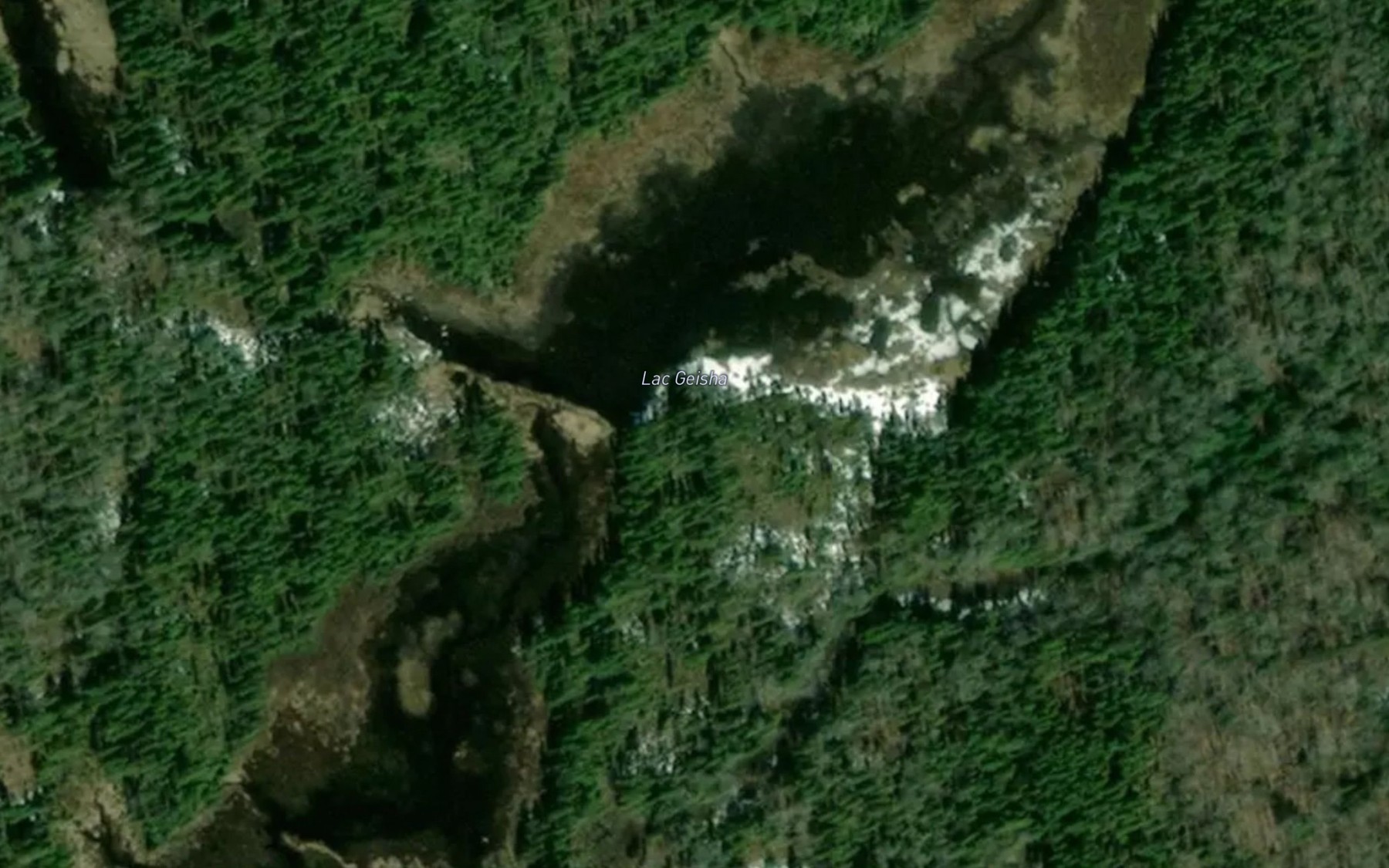 Satellite map of the Lac Geisha