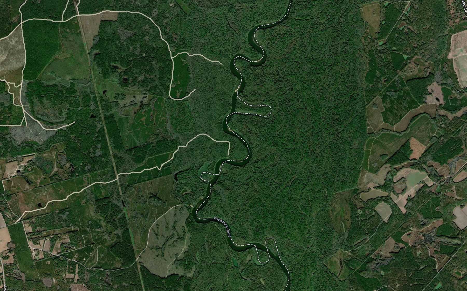 Satellite map of the Sandy Wash Lake