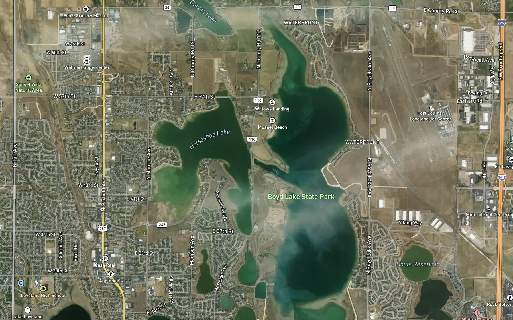 Satellite map of the Mariner Point