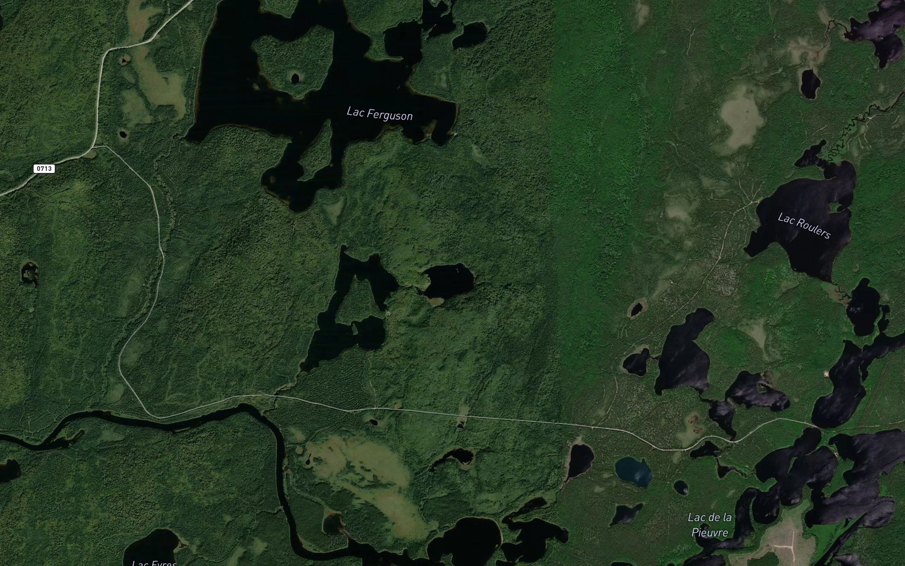 Satellite map of the Lac du Roitelet