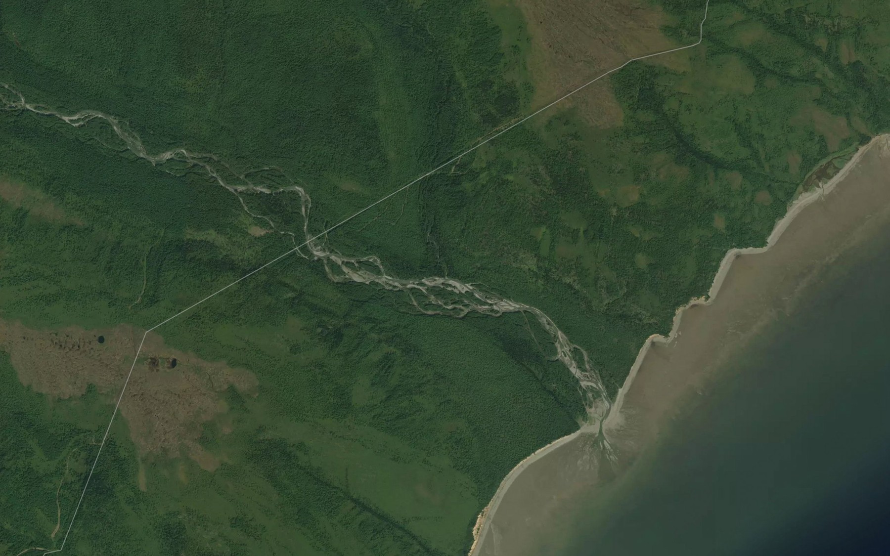 Satellite map of the Ognekon