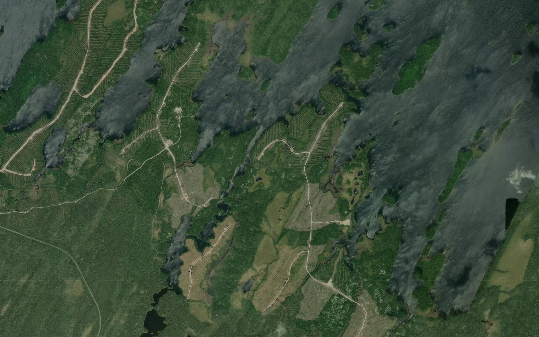 Satellite map of the Riviere Enard