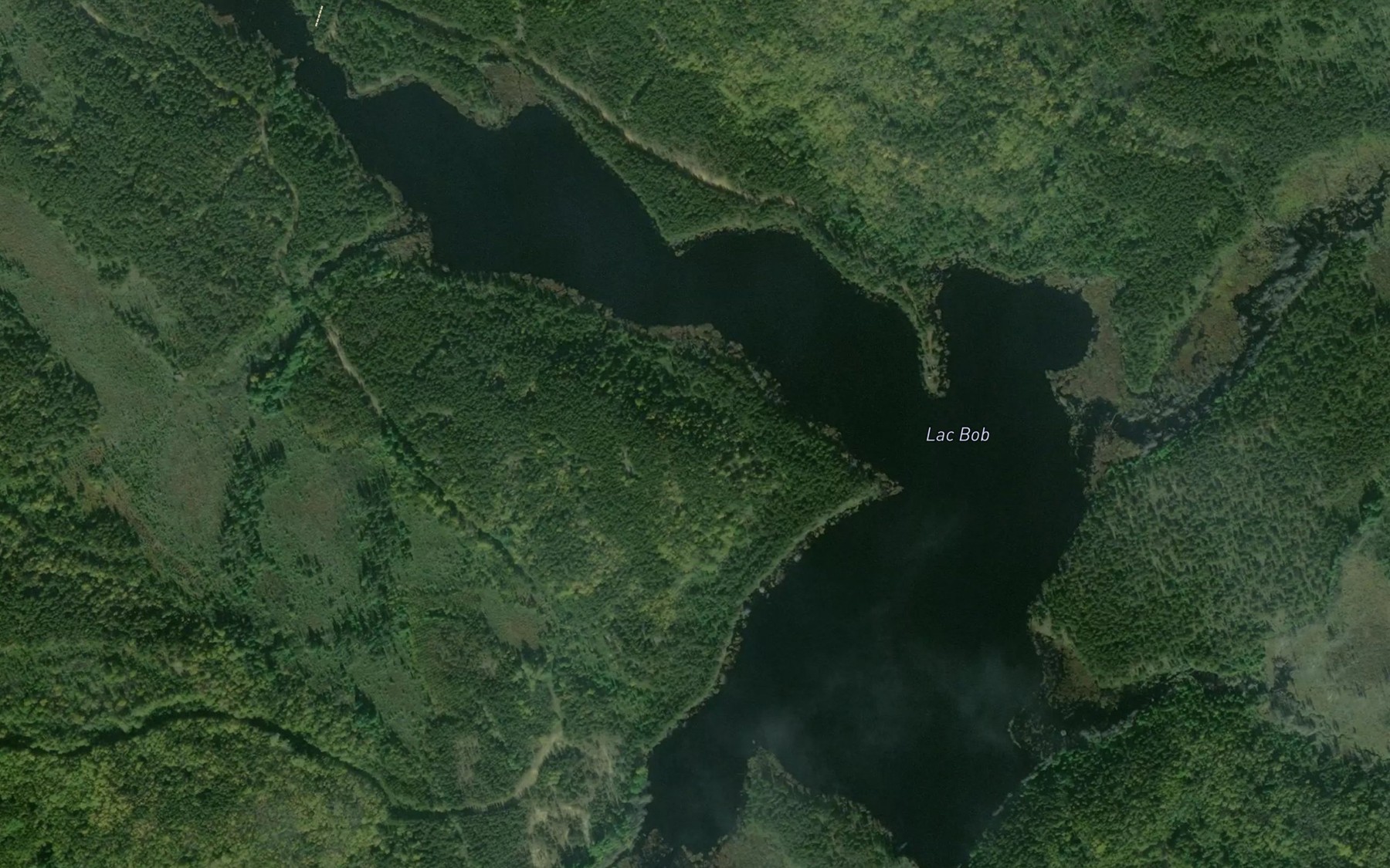 Satellite map of the Lac Bob