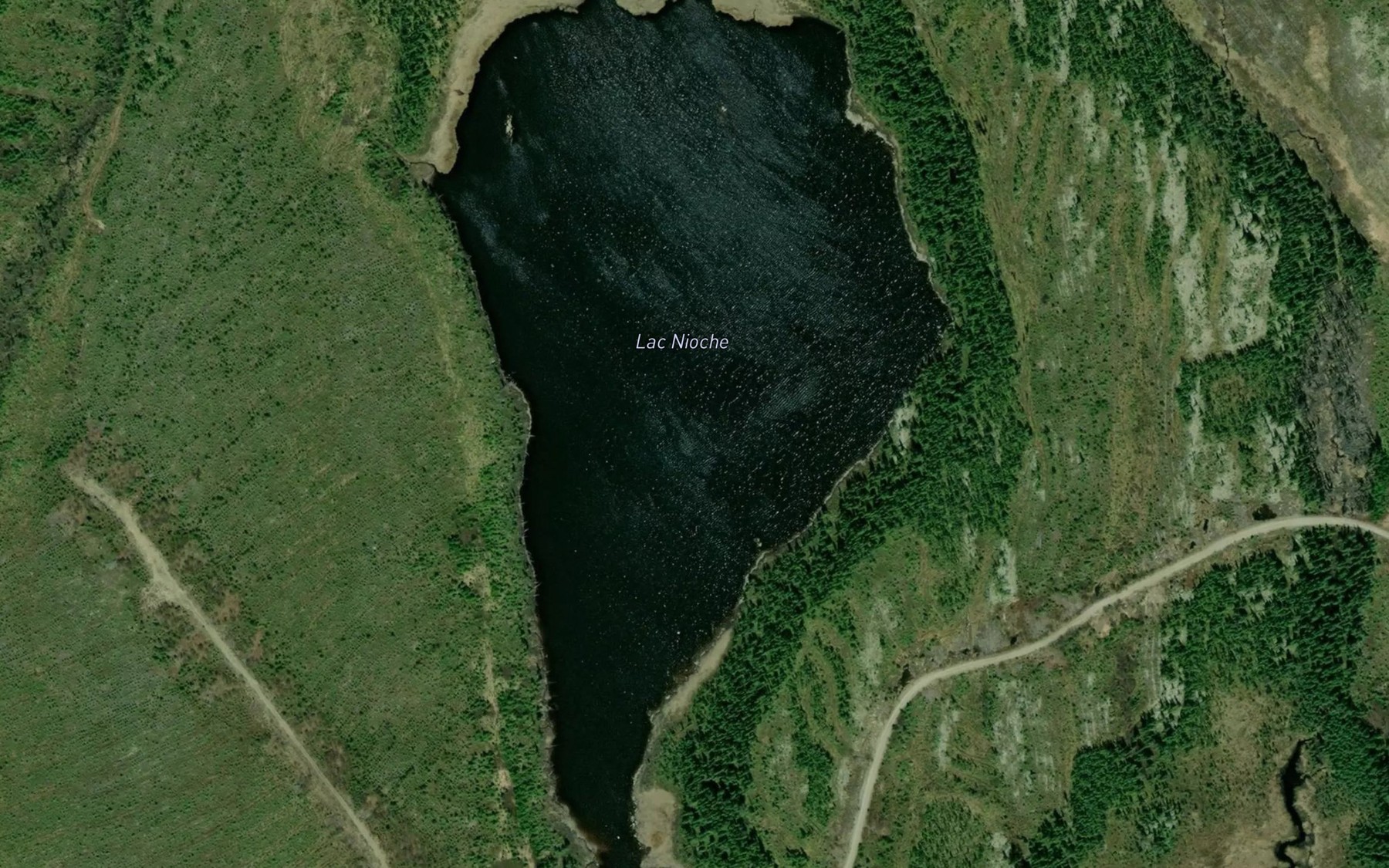 Satellite map of the Lac Nioche