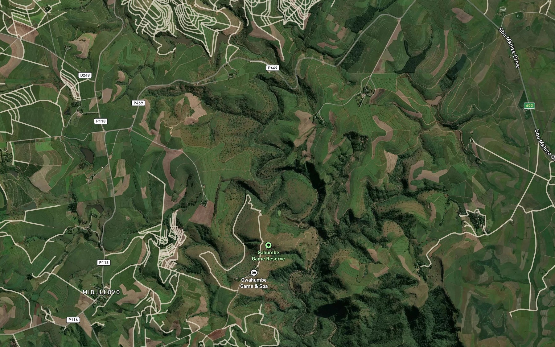 Satellite map of the Ka-Kogo