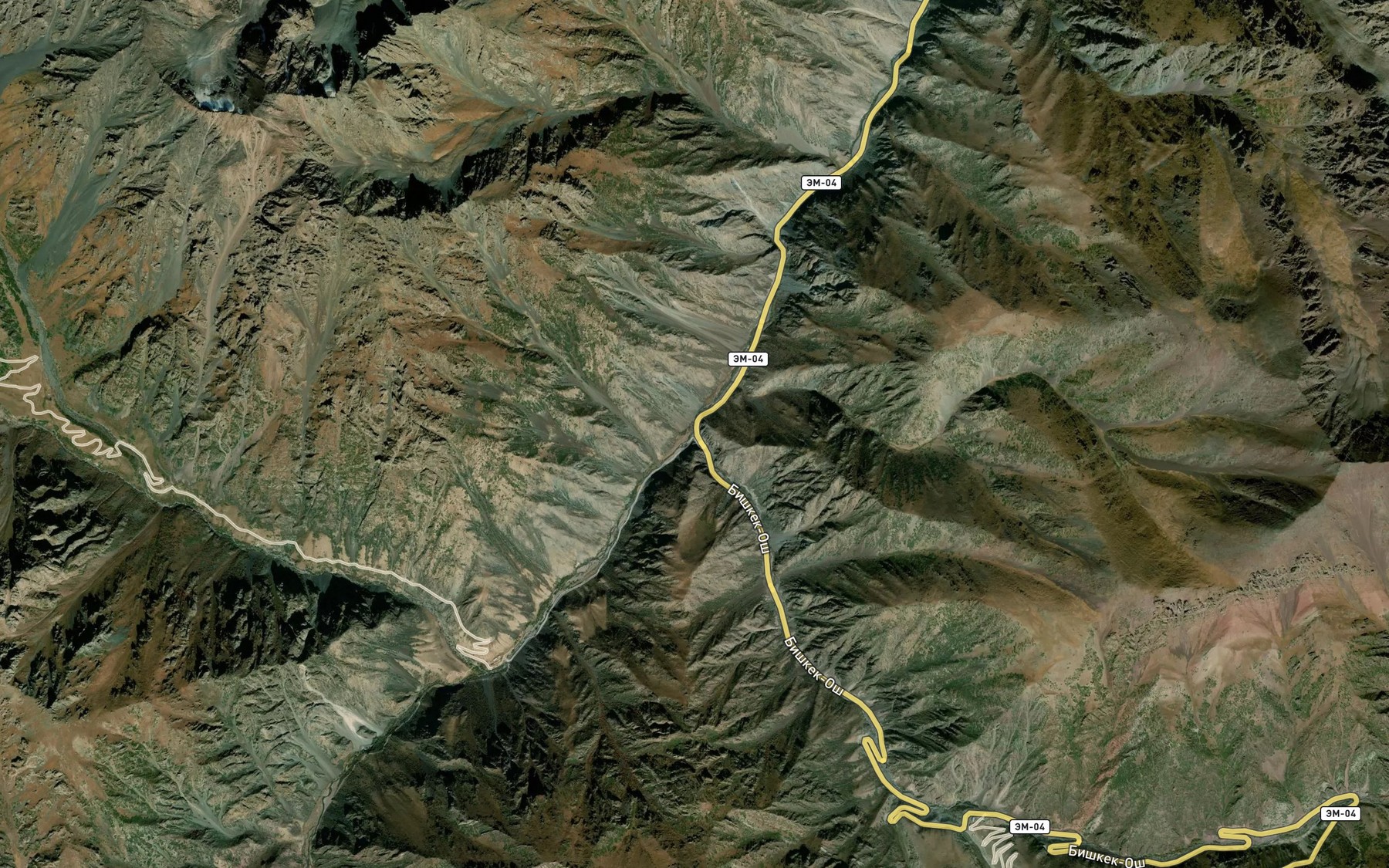 Satellite map of the Abla