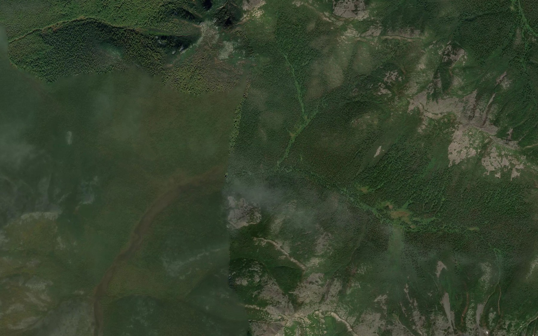 Satellite map of the Ovod