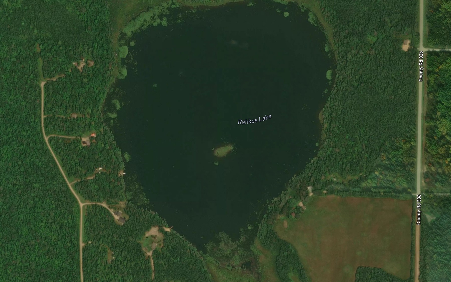 Satellite map of the Rahkos Lake