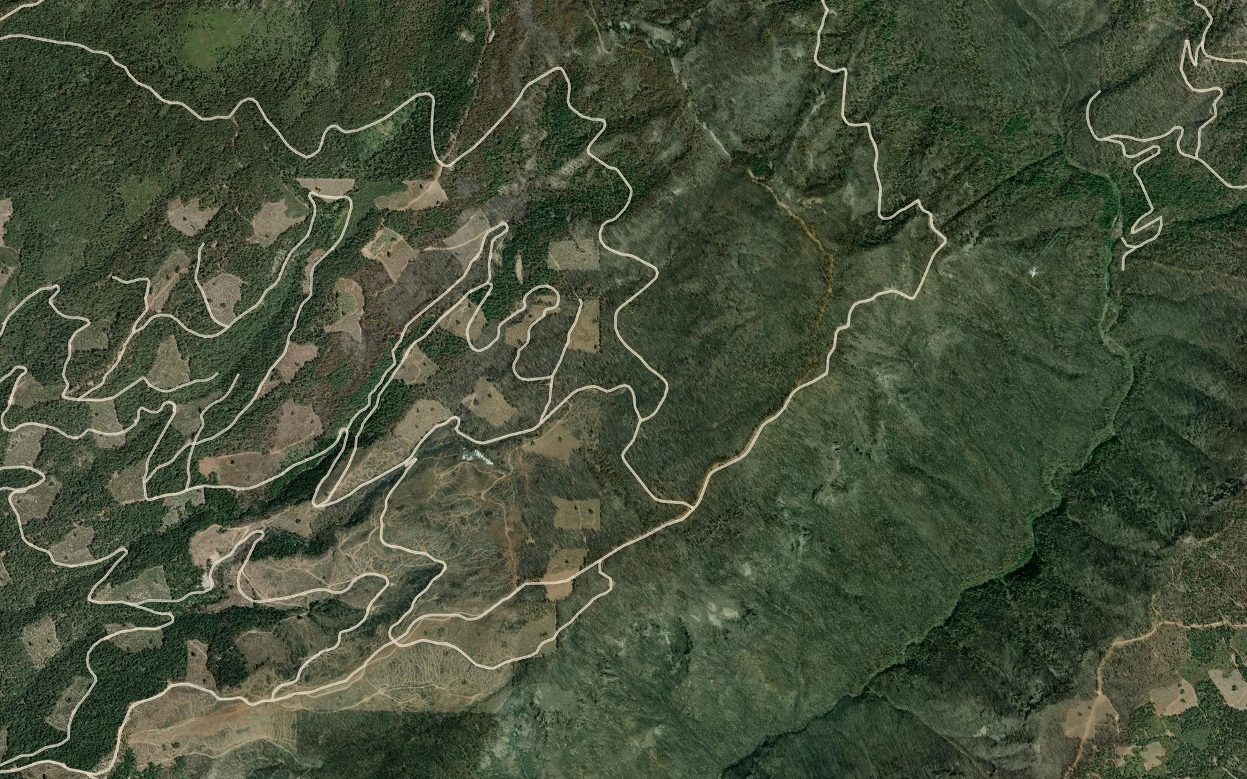 Satellite map of the Tamarack Spring