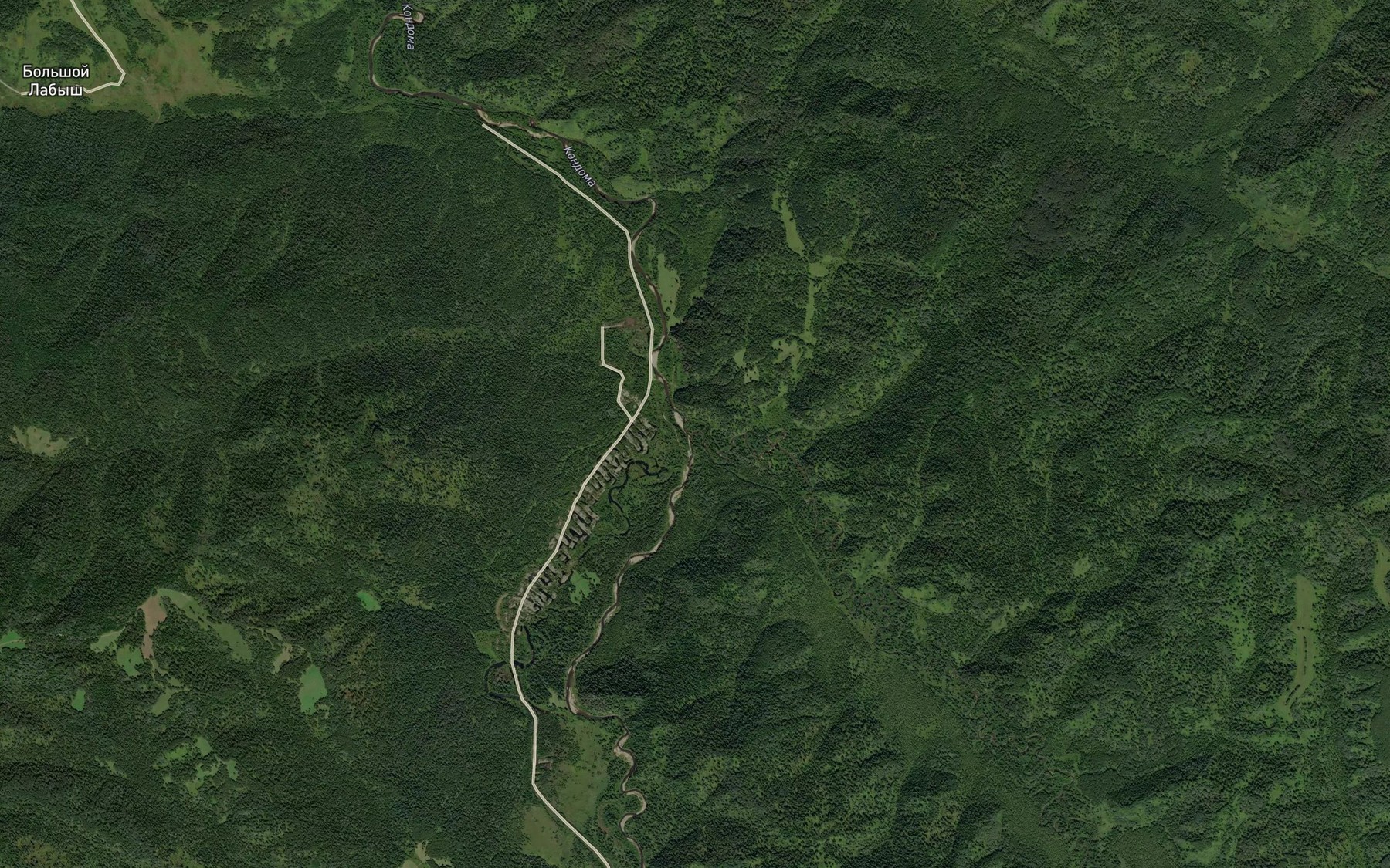 Satellite map of the Taymet