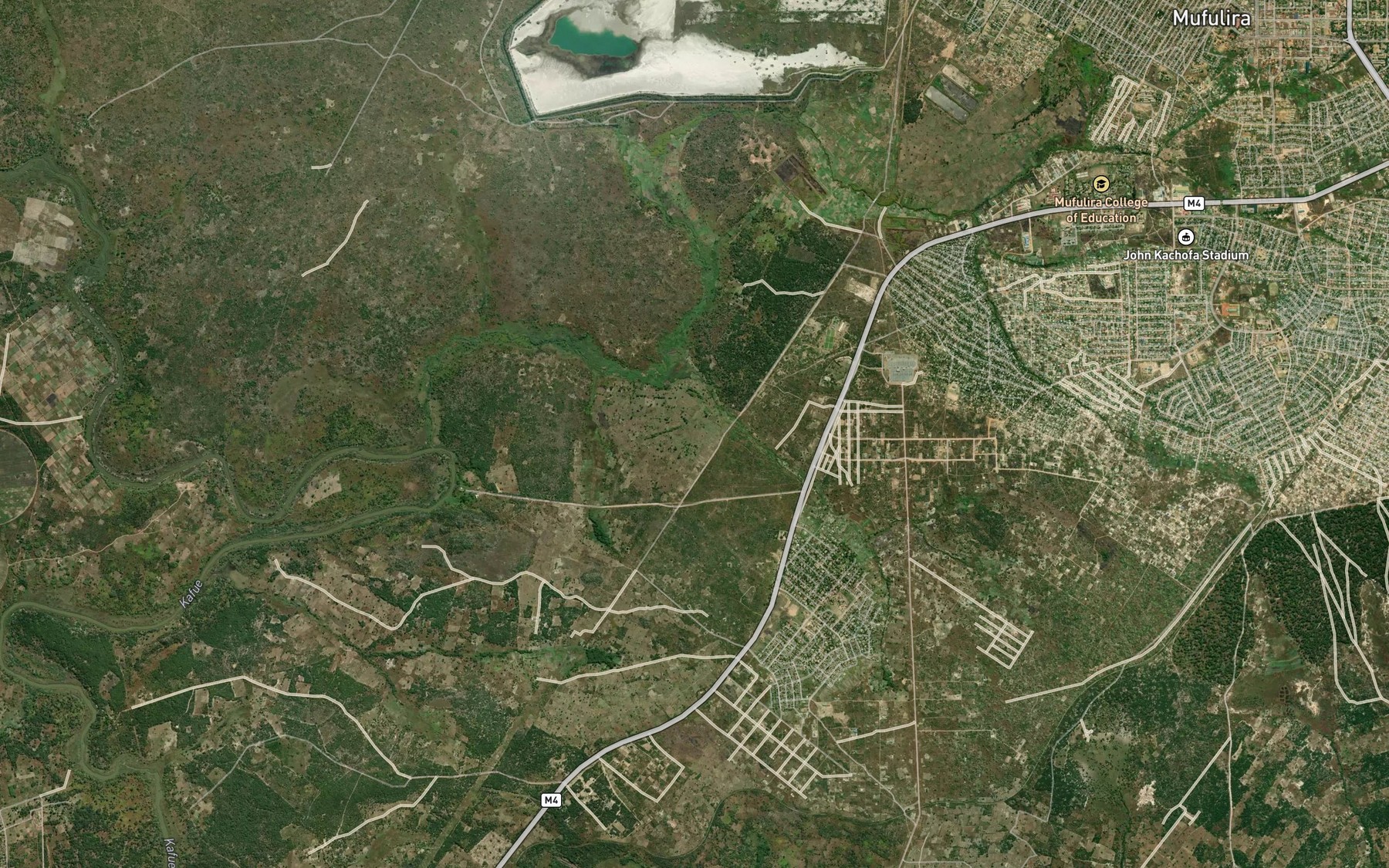 Satellite map of the Little Kansuswa