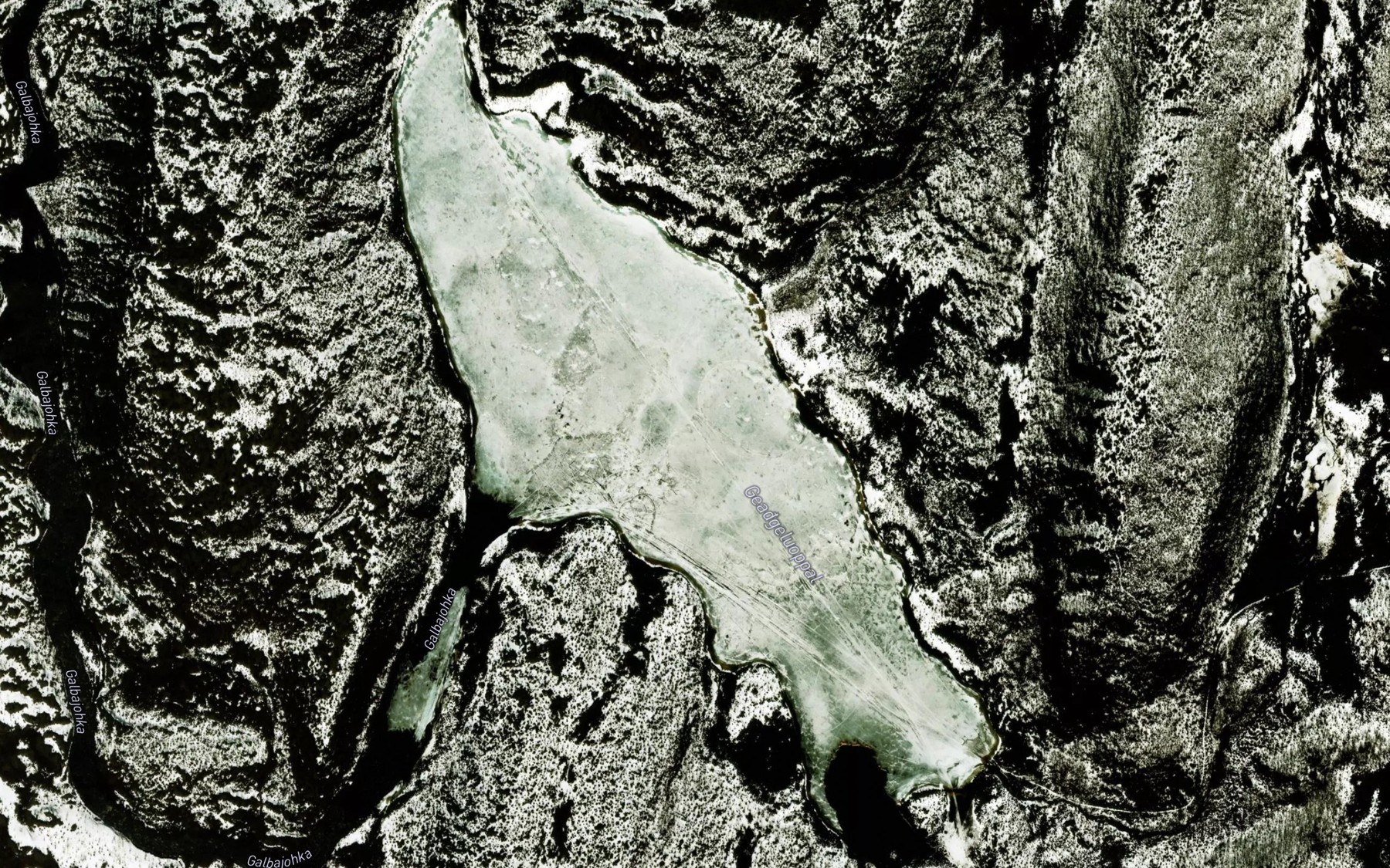 Satellite map of the Gaeggeluobbal