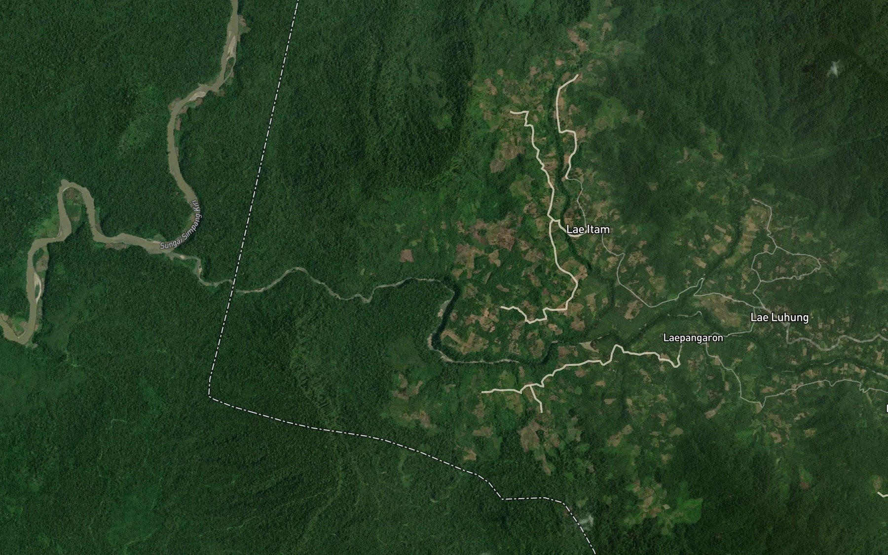 Satellite map of the Lae Itan