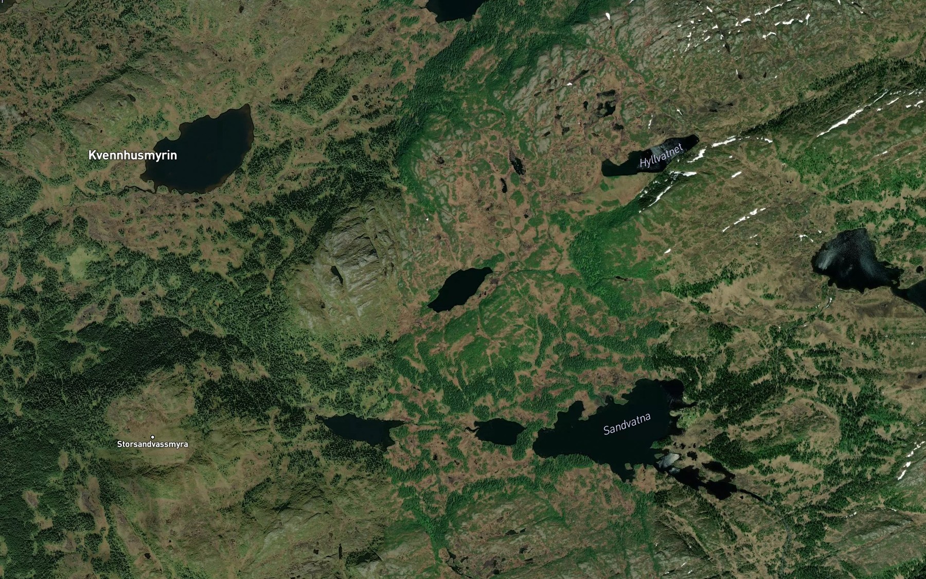 Satellite map of the Nordvargtjonna