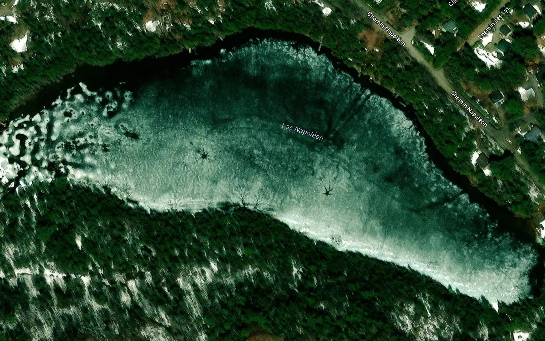 Satellite map of the Lac Victor