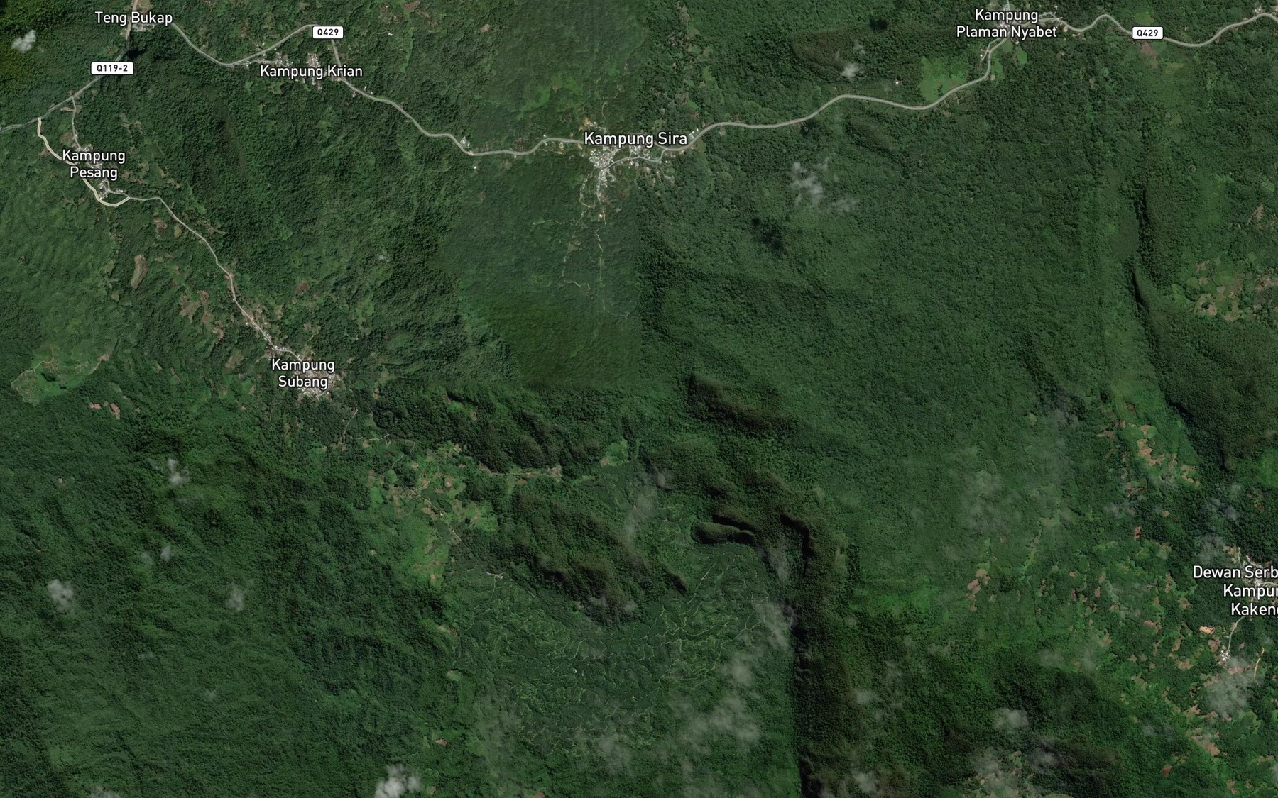 Satellite map of the Sungai Embak