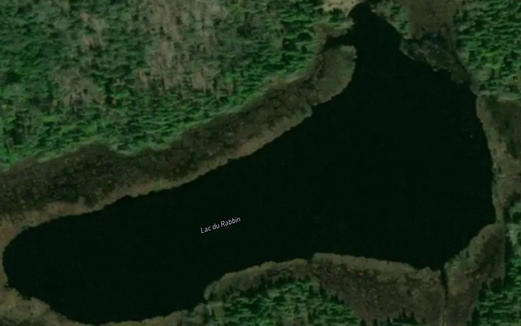 Satellite map of the Lac du Rabbin