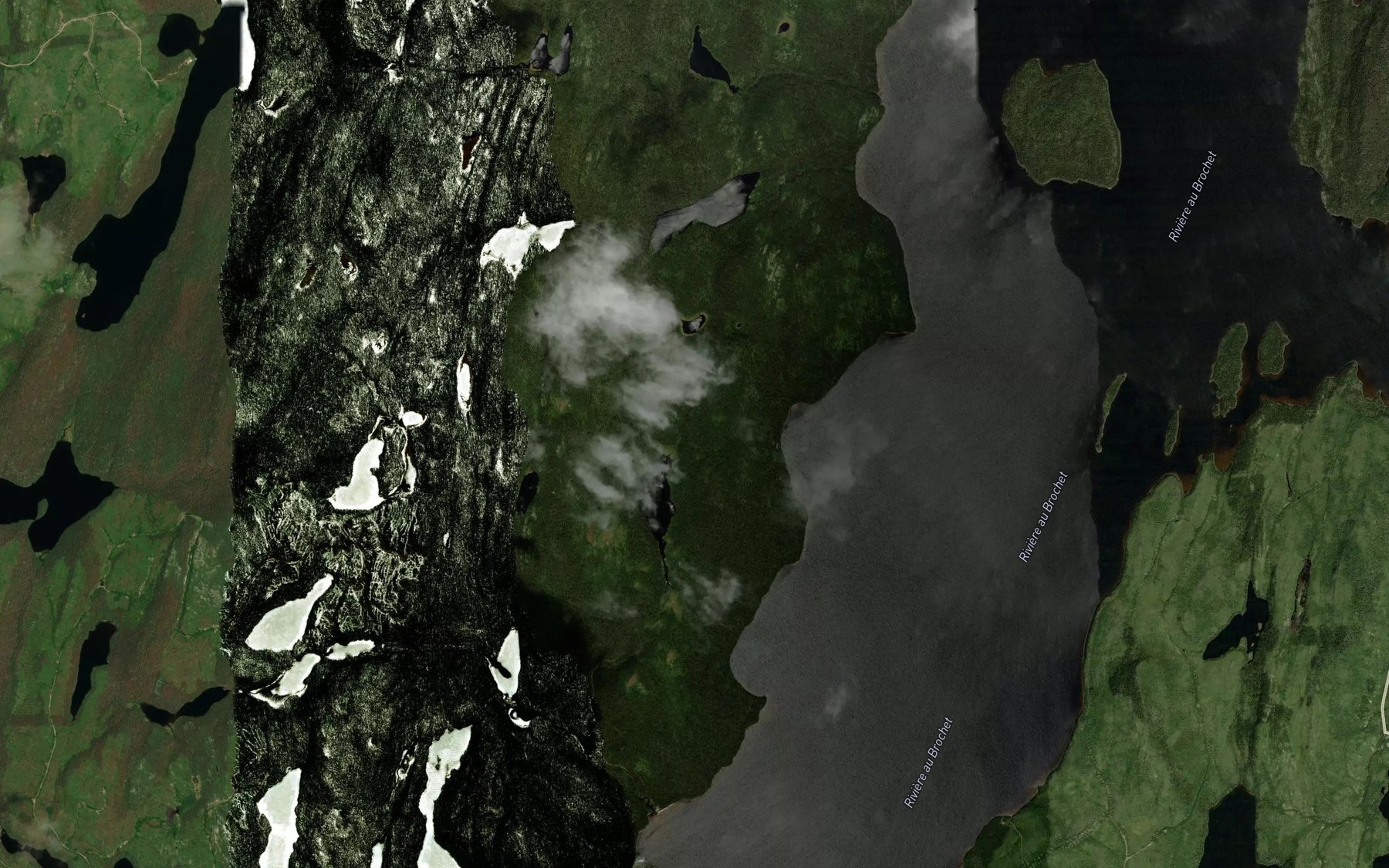 Satellite map of the Lac de la Savoyane