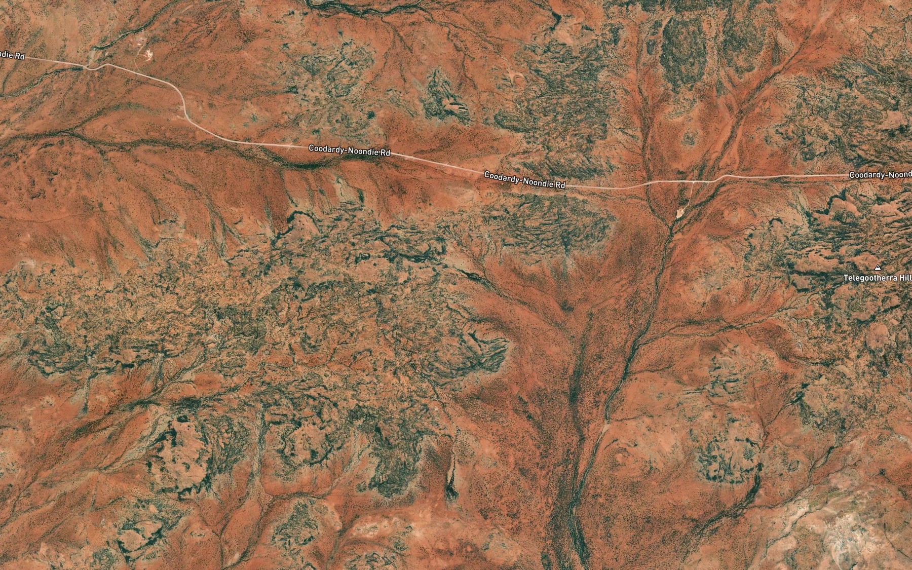 Satellite map of the Callie Spring