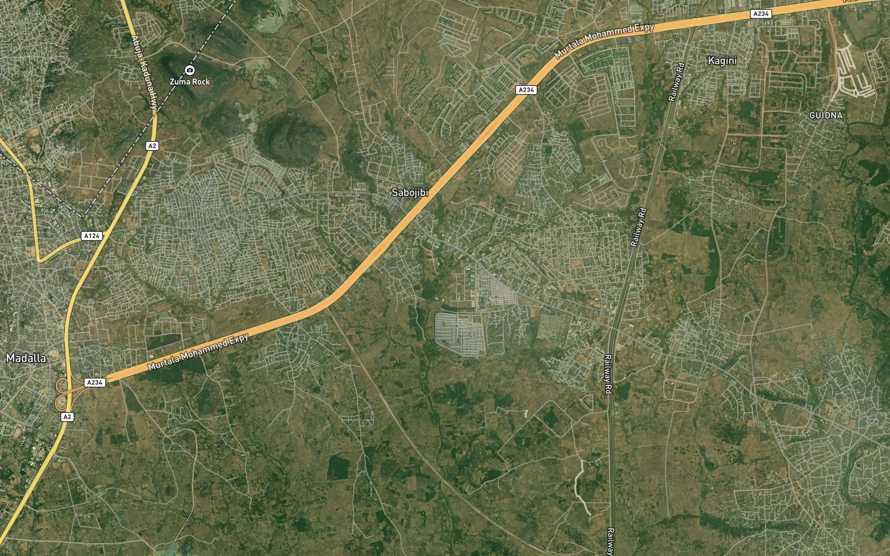 Satellite map of the River Gujigwo