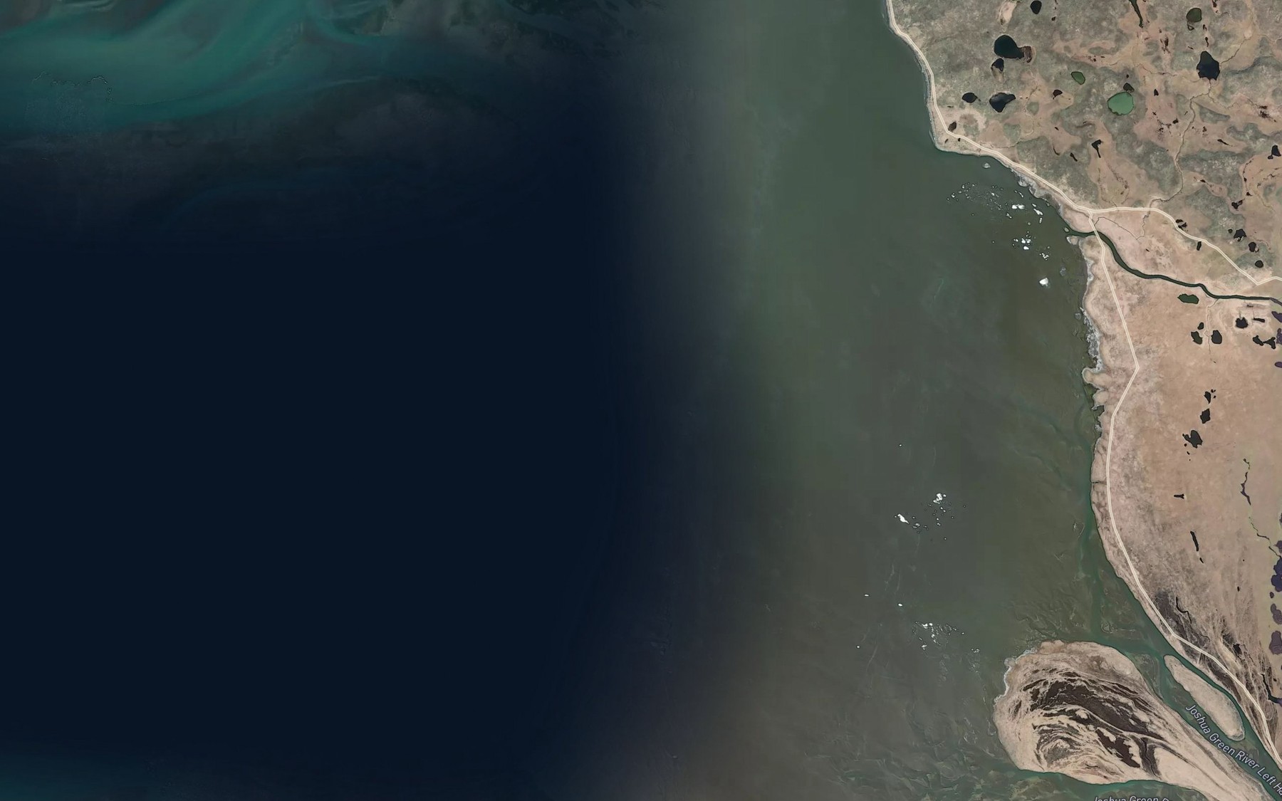 Satellite map of the Moffet Lagoon