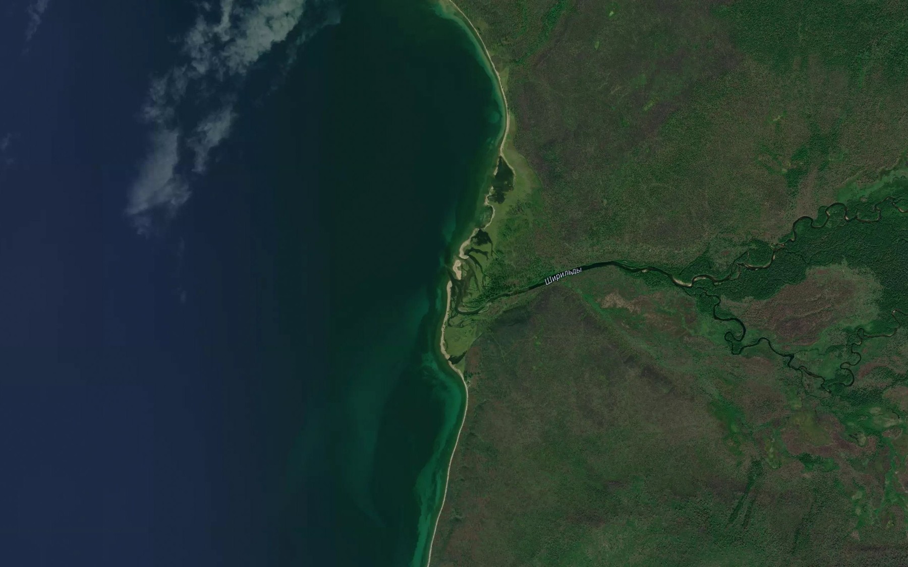 Satellite map of the Shiril'dy