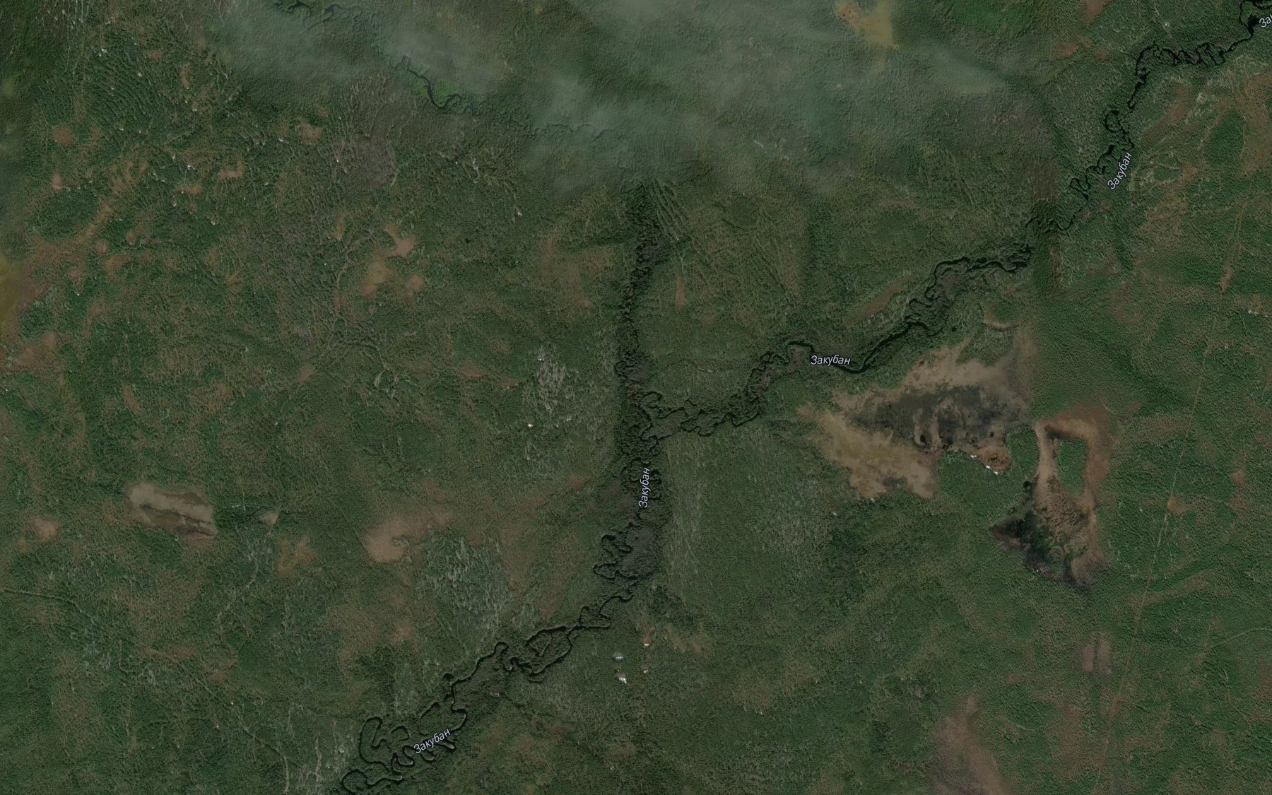 Satellite map of the Asyvvozh
